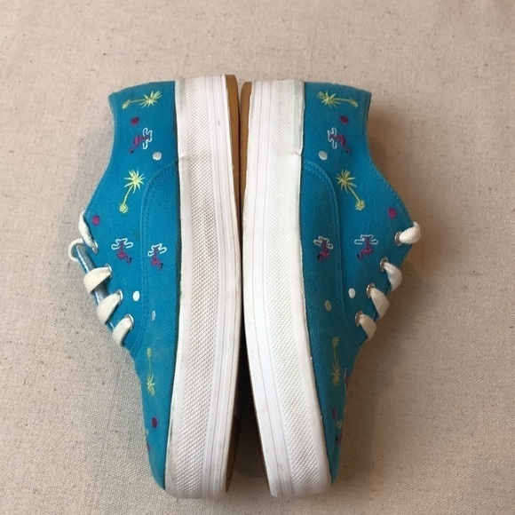 Diane Gilman Tropical Platform Sneakers 7.5‎ - Picture 2 of 8